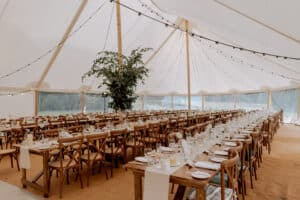 Traditional Pole Marquee Rustic Set Up