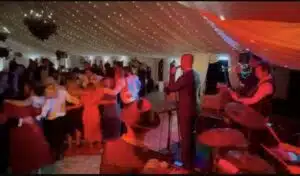 Marquee with Fairy Light Ceiling - Evenign Lighting